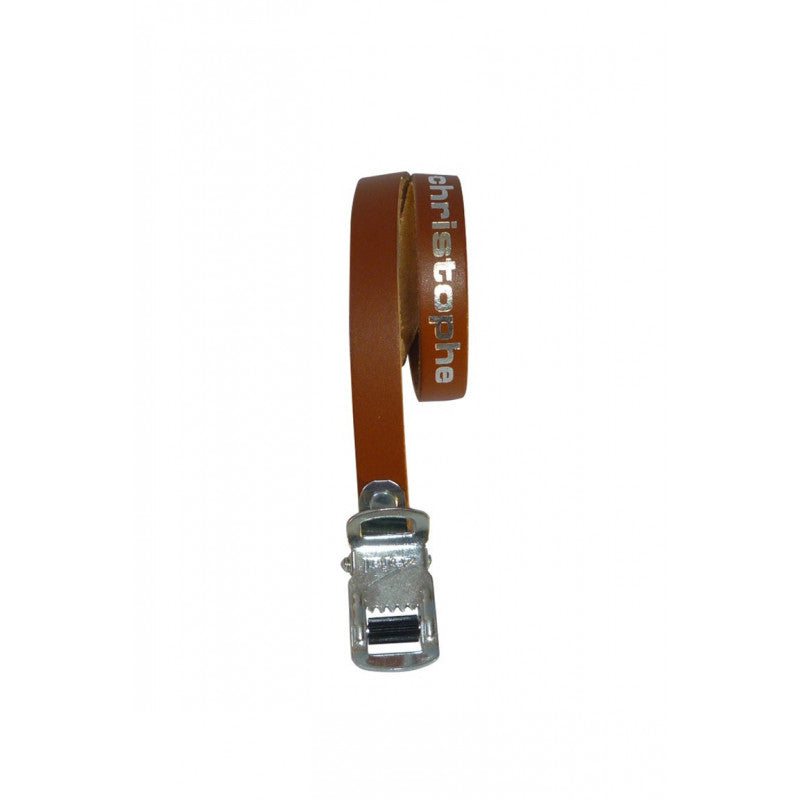 CHRISTOPHE LEATHER TOE-STRAPS - BROWN